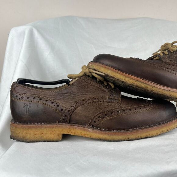 Frye Brown Leather Wingtip Brogues Size 10.5 main image 7